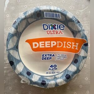 Dixie Ultra Deep Dish Extra Deep Paper Plates 28 oz
(40 ct pkg)